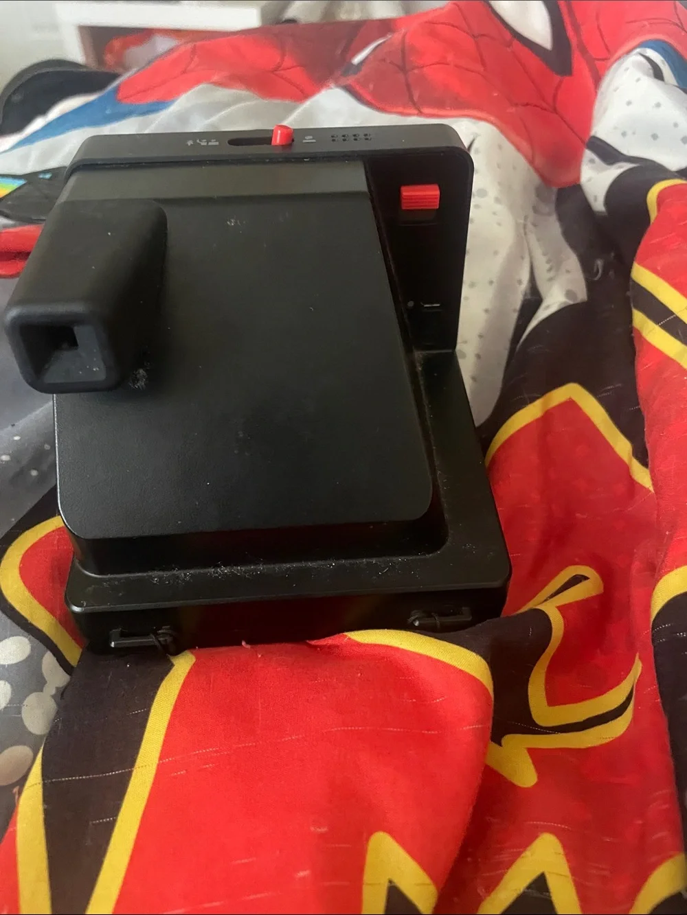 Polaroid Black Instant Camera with Rainbow Stripe